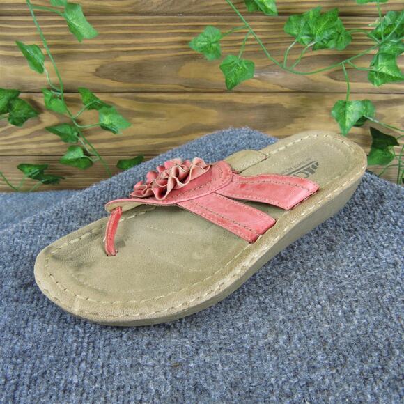 Cliffs by White Mountain Women's Charter Flip Flop‎ Coral Synthetic Sz 8 Medium - Picture 1 of 7